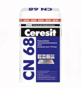 Ceresit | ЦЕРЕЗИТ CN 68 Тонкослойная самовыравнивающаяся смесь 25кг