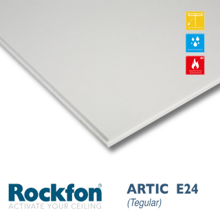 Плита потолочная Rockfon Artic tigular 600х600х15