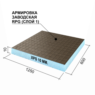 Руспанель (Ruspanel) RPG Basic 2500×600×10 мм 1-сторонняя