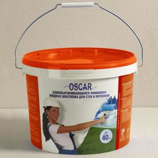 Самовыравнивающаяся финишная жидкая шпатлевка OSCAR, 14 кг