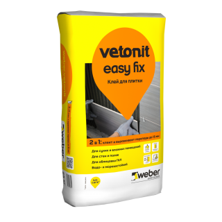 WEBER.VETONIT Easy Fix Клей для плитки и крамогранита, 25 кг